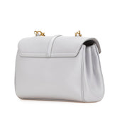 セリーヌ ティーン ソフト16 セーズ 斜め掛け ショルダーバッグ ライトグレー レザー レディース CELINE 【中古】